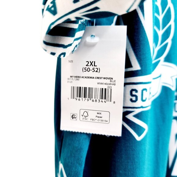 My Hero Academia Mens Plus Ultra U.A. High School Button-Up Shirt 2XL Anime Fans - Picture 8 of 8